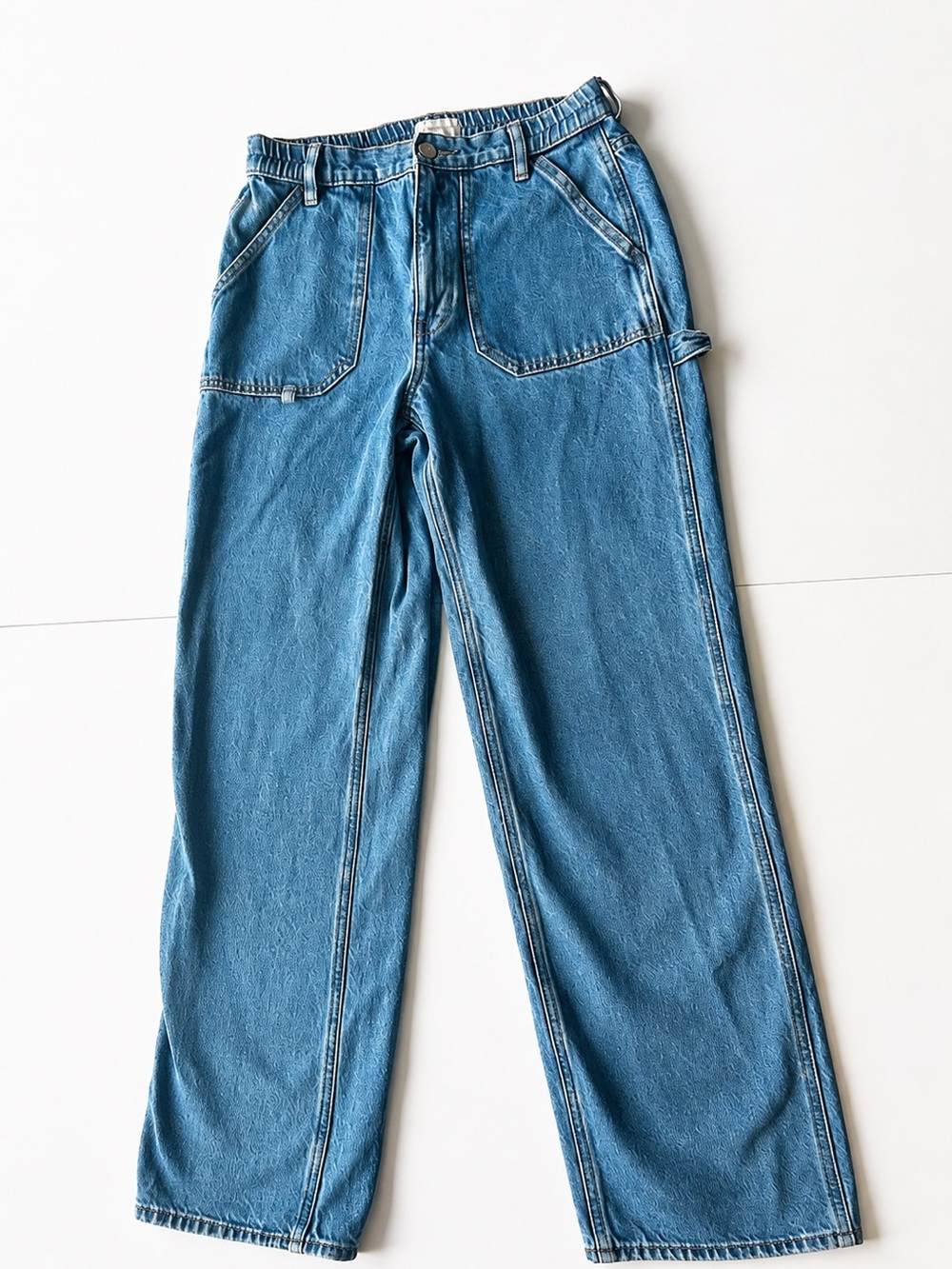 PacSun Eco SFS Waist Wide Leg Carpenter Jeans 100% Cotton Size Small